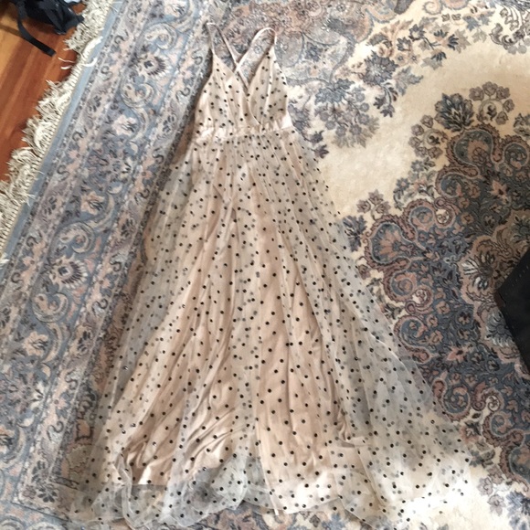 Luxxel | Dresses | Luxxel Polla Dot Xs Tulle Sequin Polkadot Gown | Poshmark